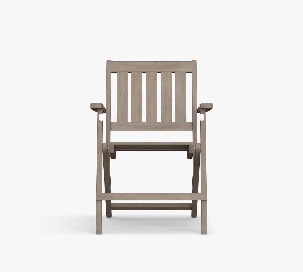 Chatham FSC® Mahogany Folding Patio Dining Chair Pottery Barn