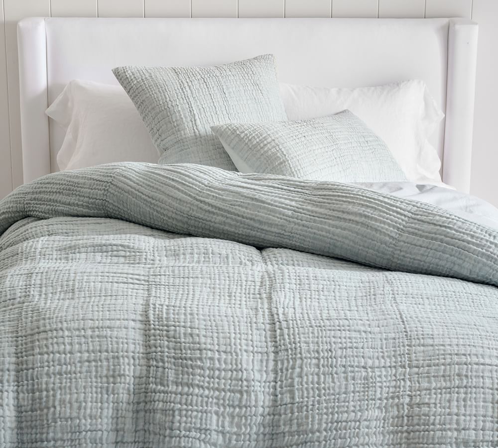 Cloud Cotton/Linen Duvet Cover Pottery Barn