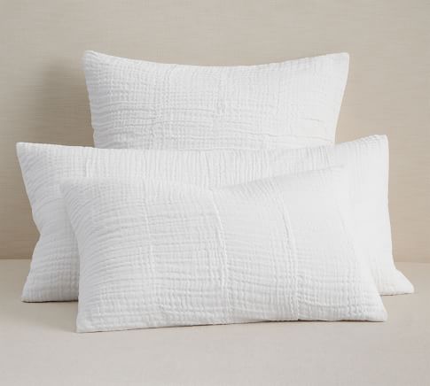 Cloud Cotton/Linen Sham - Standard Chambray