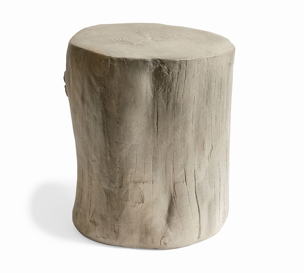 tree stump end table pottery barn