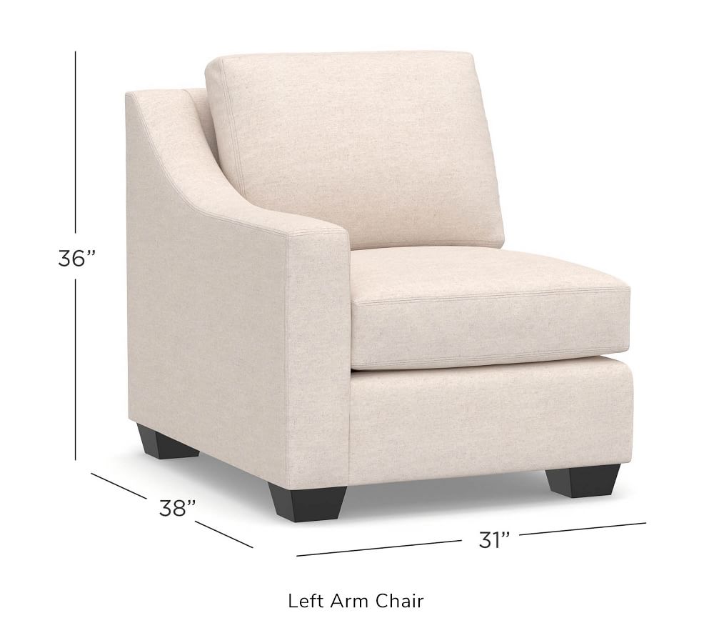 Build Your Own York Slope Arm Upholstered Sectional Components
