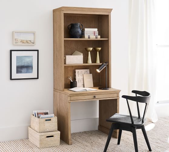 small desk and bookshelf set