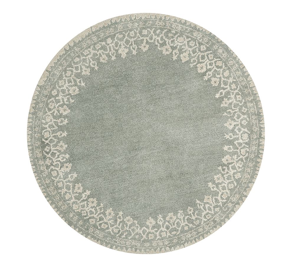 Desa Bordered HandTufted Wool Rug Pottery Barn