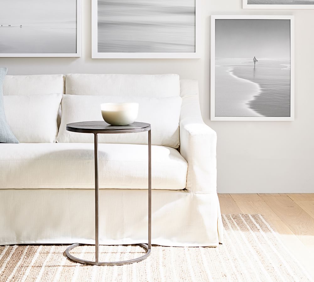 Duke Round Metal CTable Pottery Barn