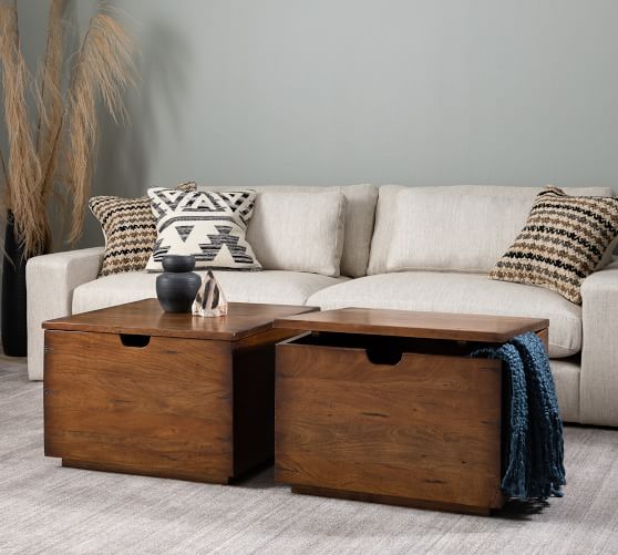 pottery barn parkview coffee table