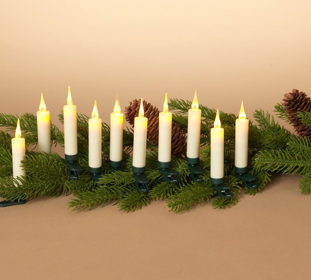 Remote Control Flameless Taper Candles - Set of 10 | Pottery Barn