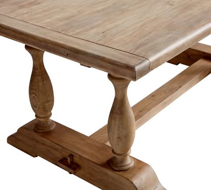 dining table width and length