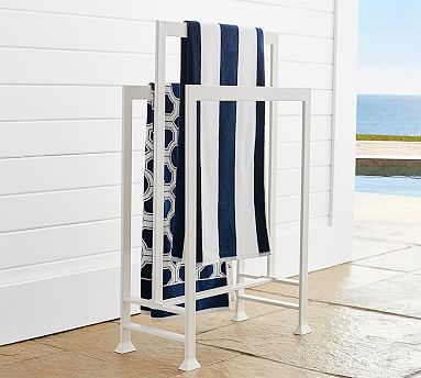 Malibu Pool Towel Valet | Pottery Barn