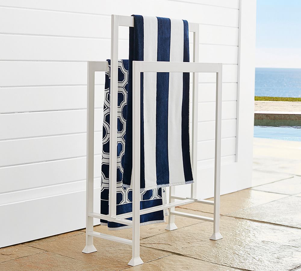 Malibu Pool Towel Valet Pottery Barn
