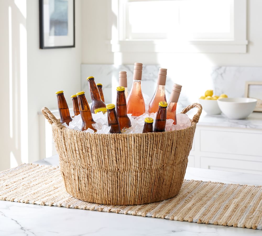Malibu Handwoven Seagrass Party Bucket Pottery Barn