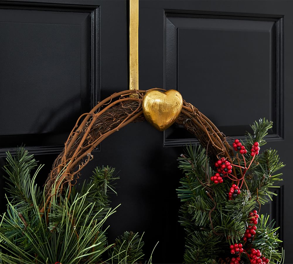 Heart Shaped Indoor/Outdoor Wreath Hanger Pottery Barn