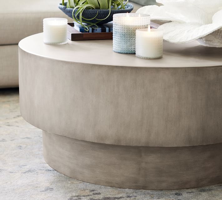 Byron 39" Round Coffee Table Pottery Barn