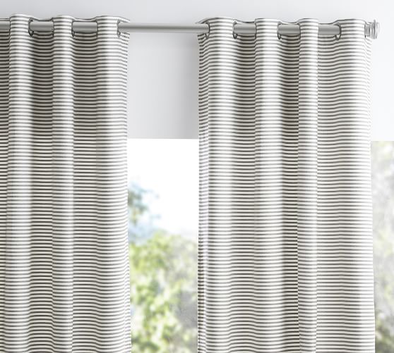 Sunbrella Outdoor Linen Curtain with Grommets 