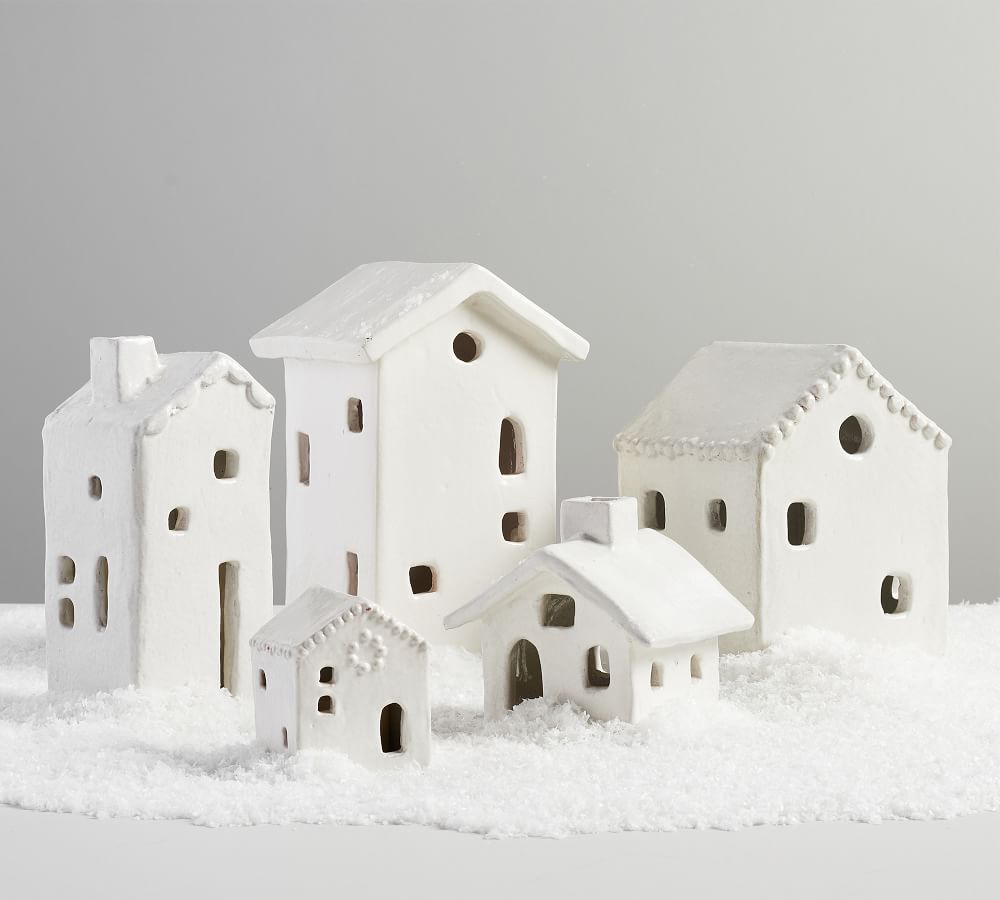 Ceramic Christmas Village Houses 