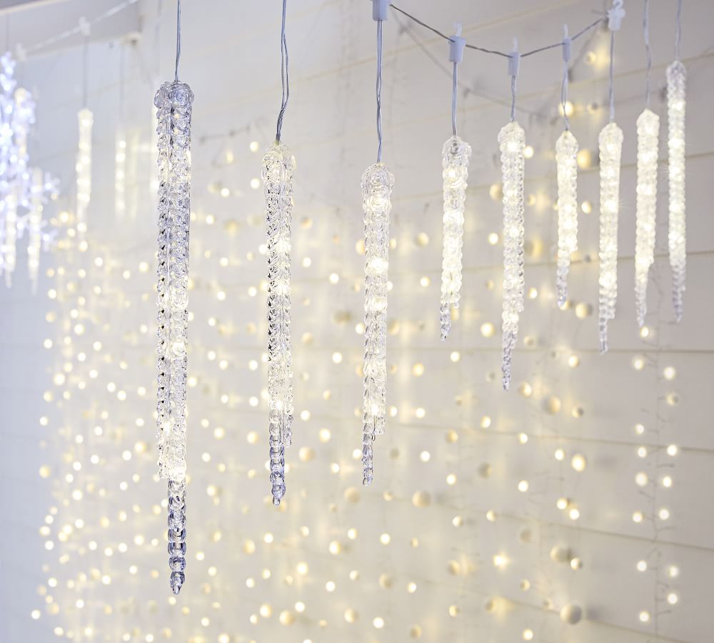 Icicle String Lights Pottery Barn
