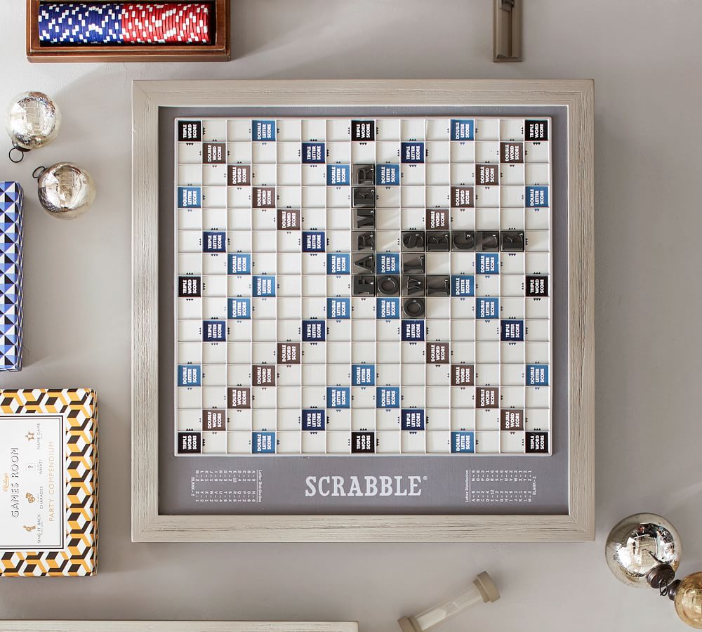 Wooden Scrabble Board Game Luxury Edition Pottery Barn