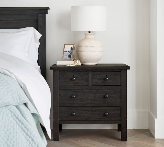 black nightstand pottery barn