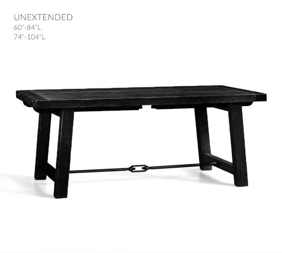 dining bench in black