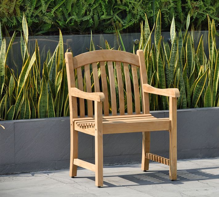 teak dining armchair