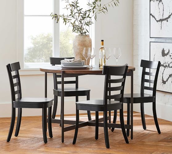 pottery barn dining chairs black