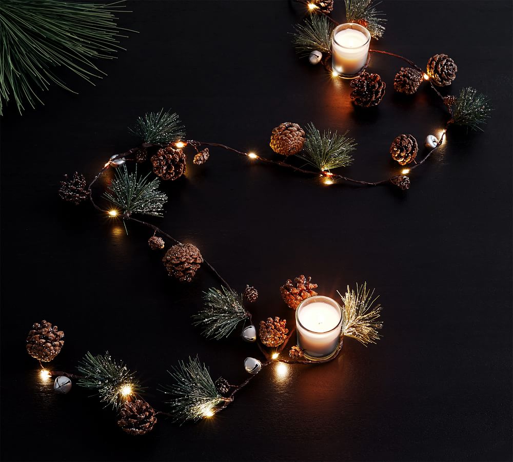 Pine and Bell String Lights | Pottery Barn