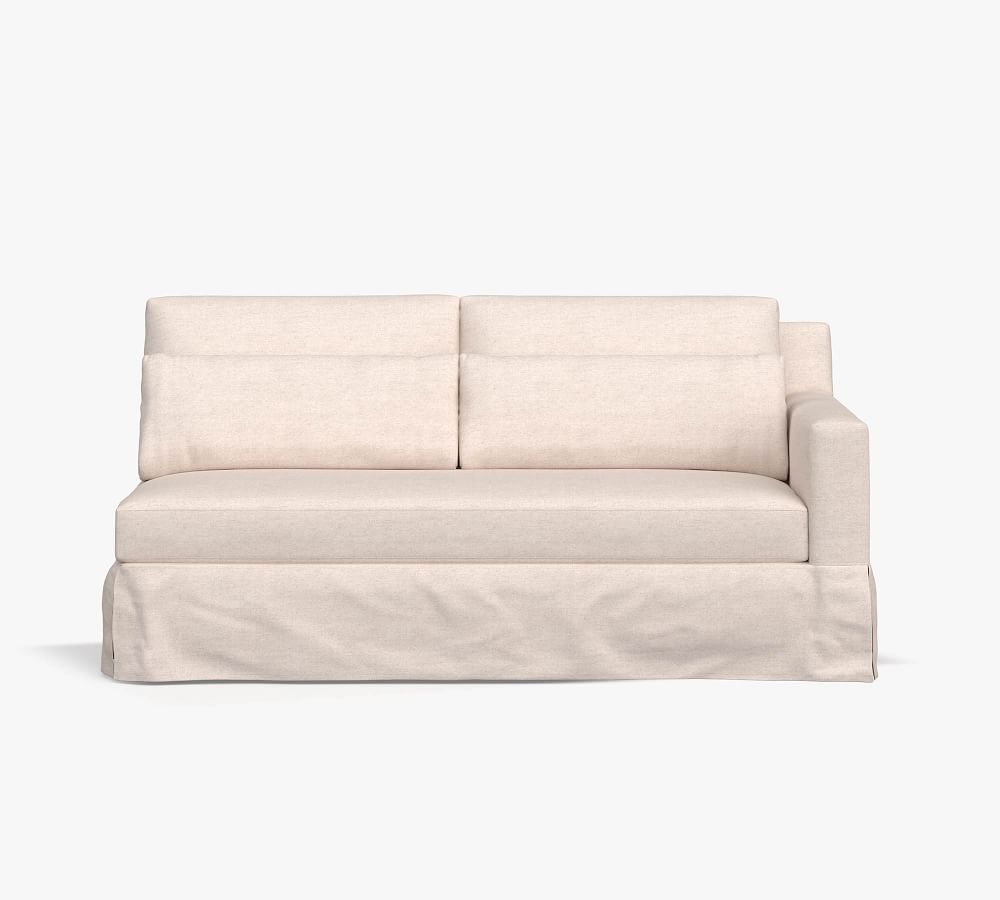 Build Your Own York Square Arm Deep Seat Slipcovered Sectional