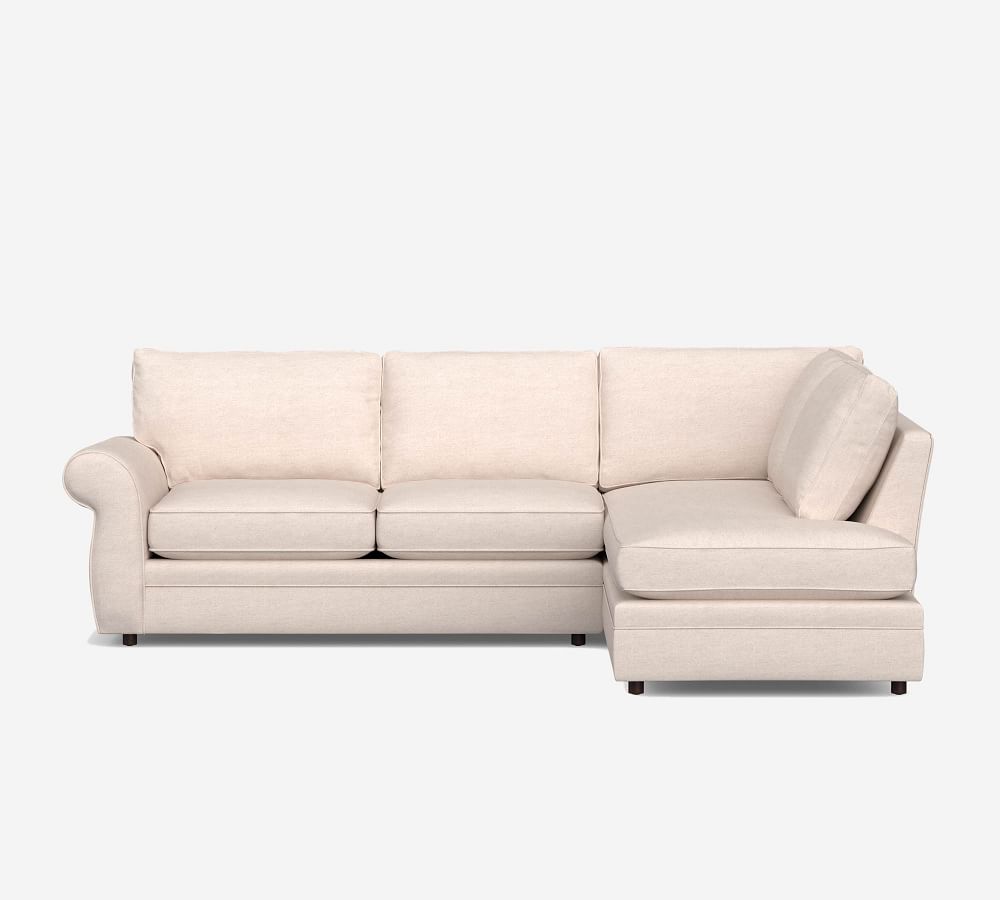 Pearce Roll Arm Upholstered Return Bumper Sectional Pottery Barn