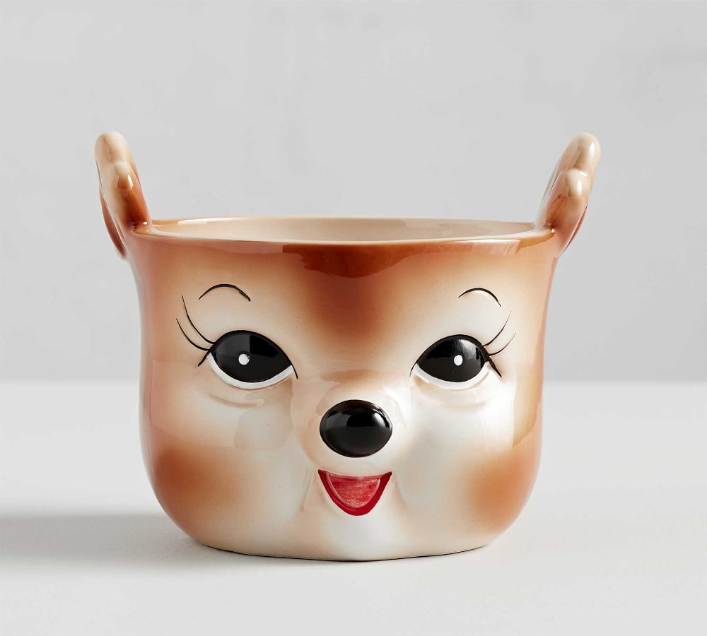 pottery barn reindeer cereal bowls