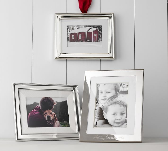 Personalized SilverPlated Engravable Frames Pottery Barn