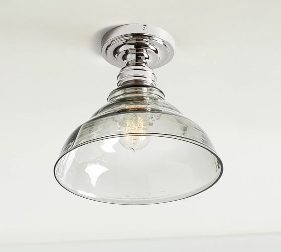 sea glass flush mount light