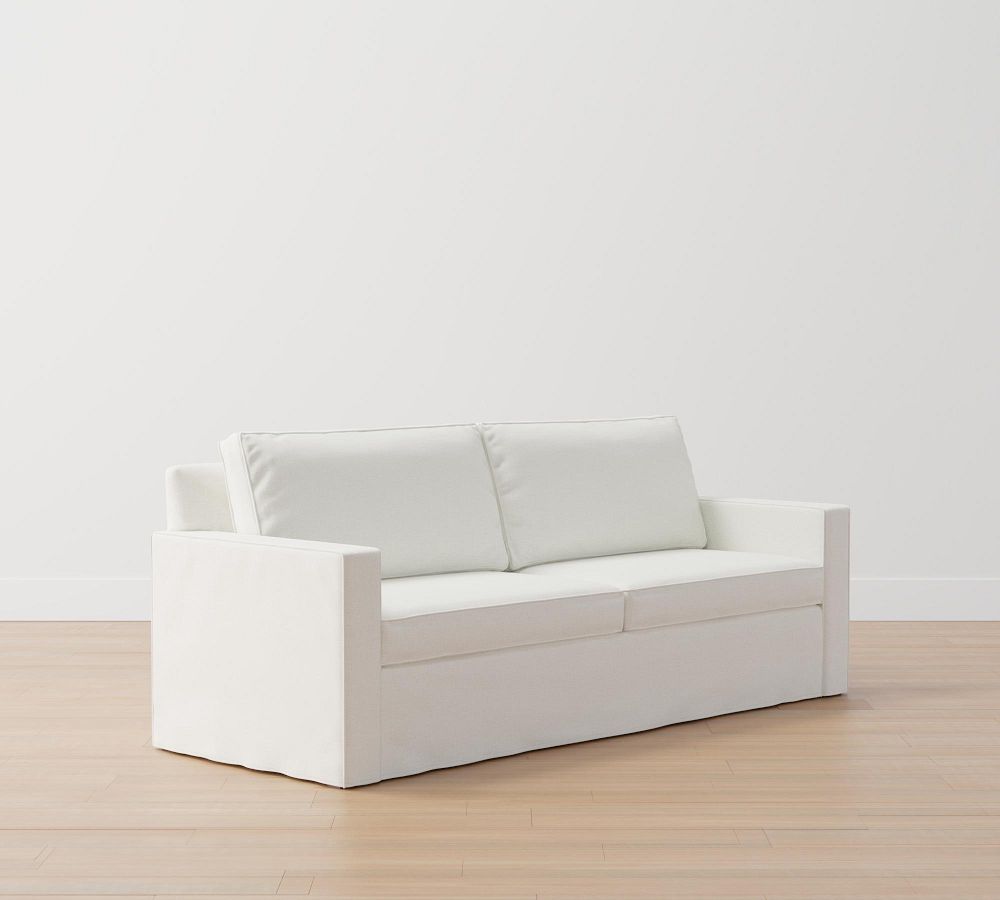 Cameron Square Arm Slipcovered Sofa Pottery Barn