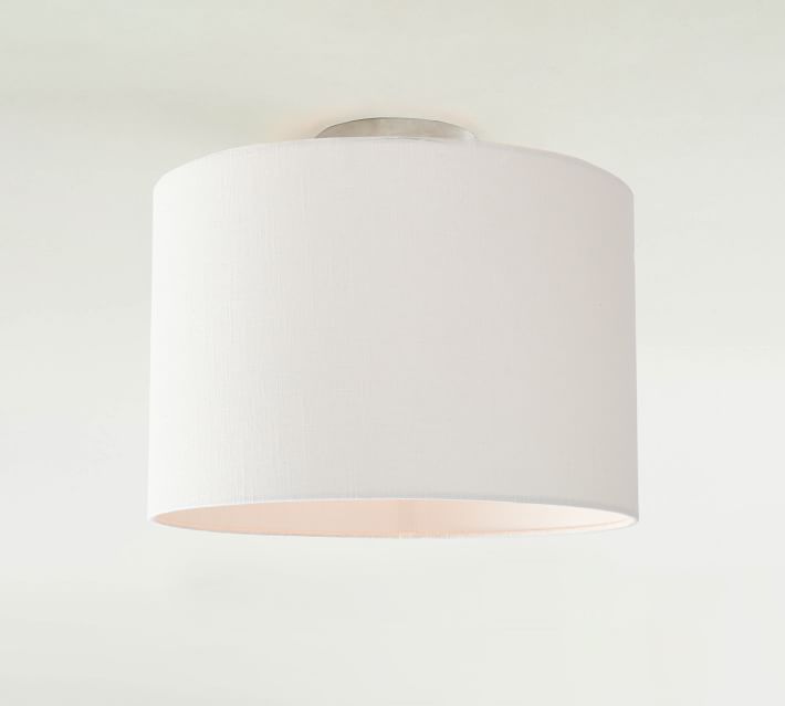 west elm flush mount drum