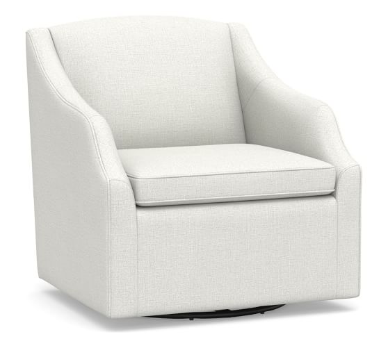 pottery barn soma swivel chair