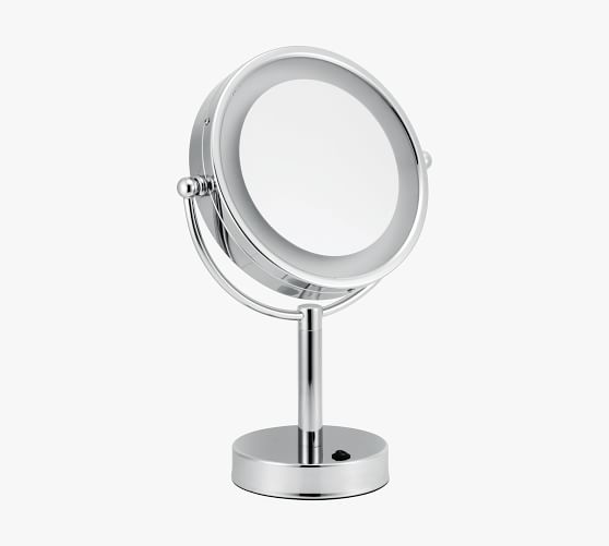 pottery barn vanity mirror with lights