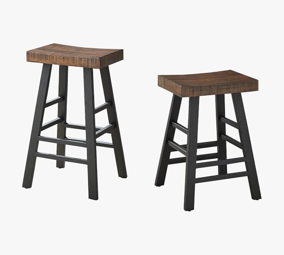 reclaimed wood counter height stools