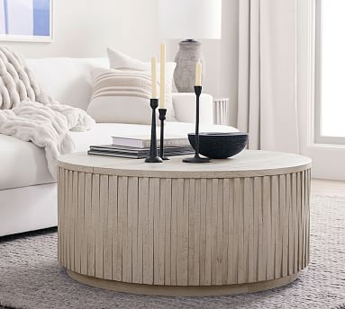 white round cocktail table