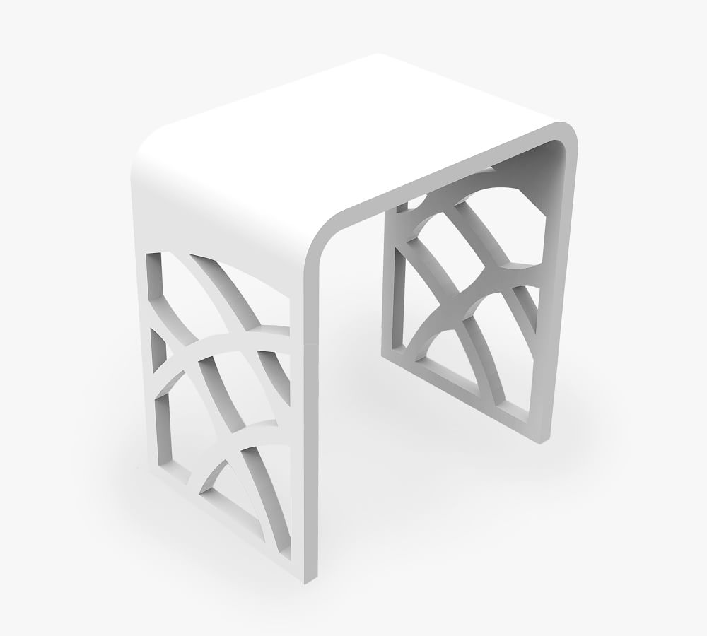 Elin Acrylic Shower Stool Pottery Barn