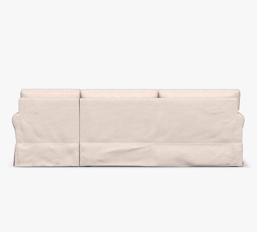 York Roll Arm Slipcovered Sofa Chaise Sectional Pottery Barn