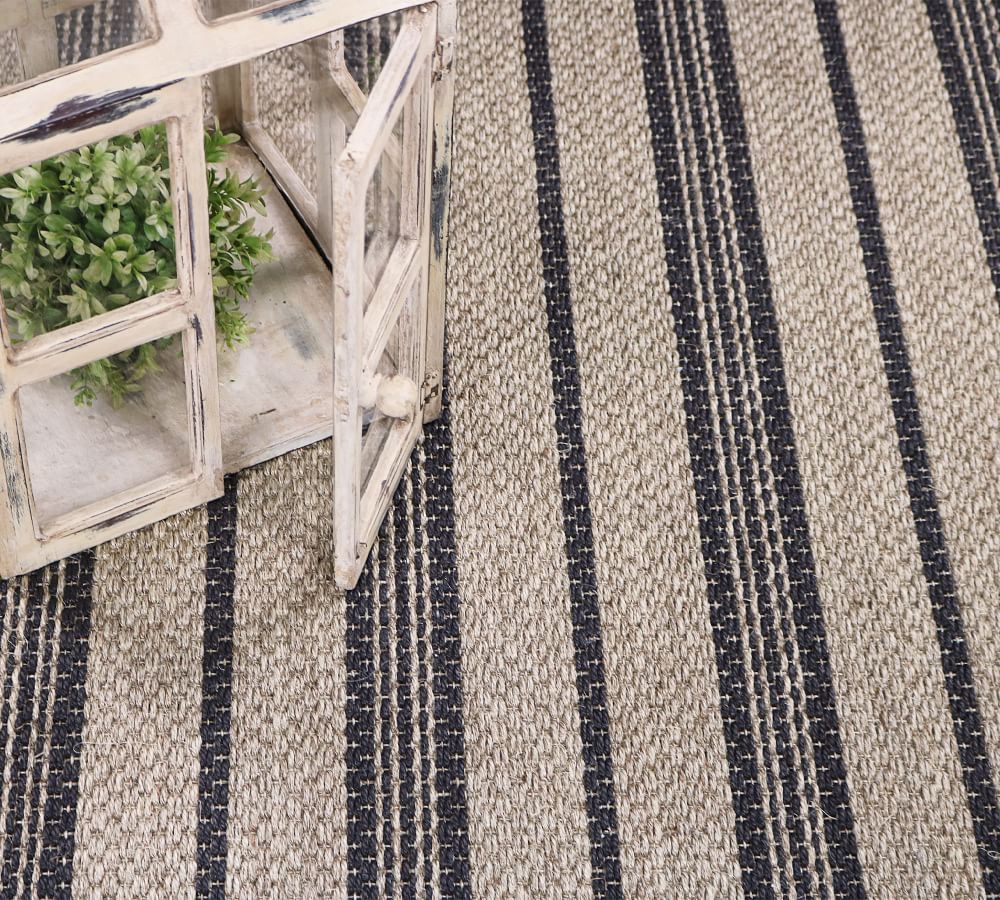 Custom Striped Sisal Rug Pottery Barn
