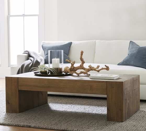 pottery barn architects coffee table