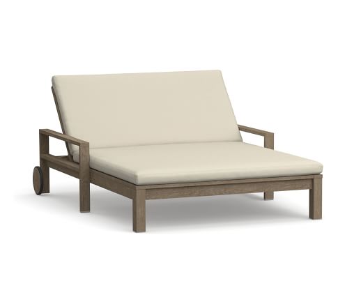 pottery barn indio double chaise