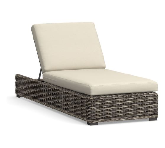 Single and Double Chaise Lounge Chair Pottery Barn