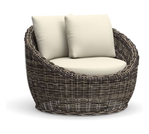 Huntington Roll Arm Outdoor Furniture Cushion Slipcovers | Pottery Barn