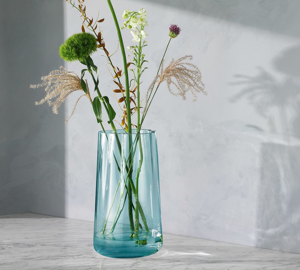 Gianna Lagoon Blue Vase | Pottery Barn