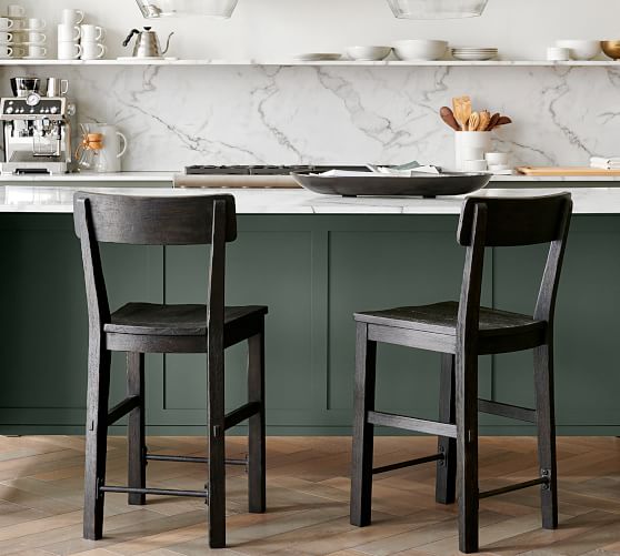 pottery barn black stools