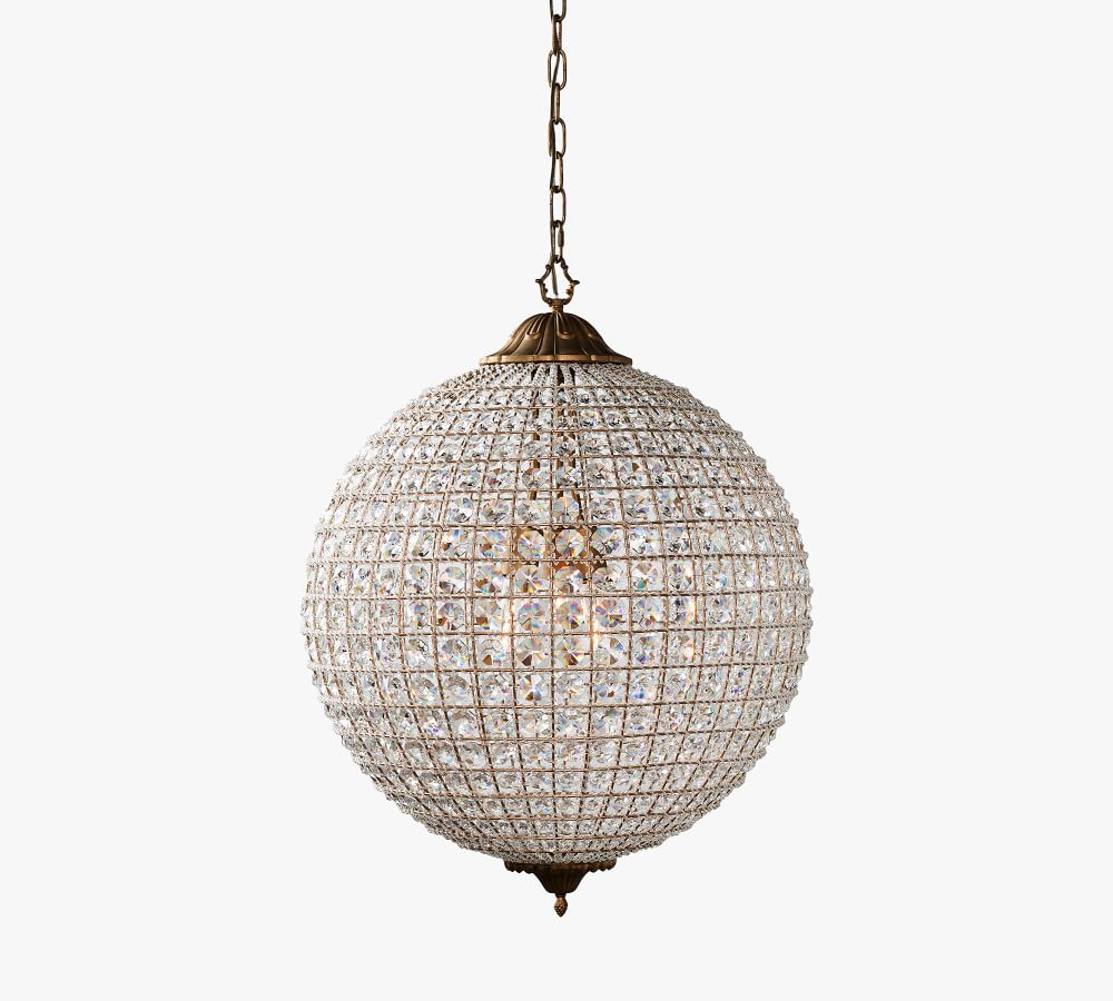 Hersch Crystal Round Chandelier Pottery Barn