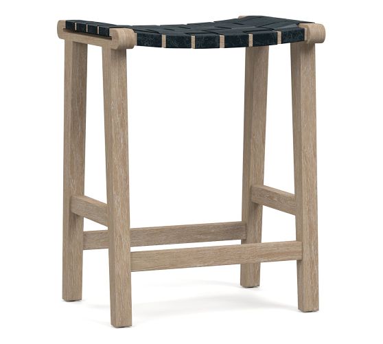 backless bar stool leather