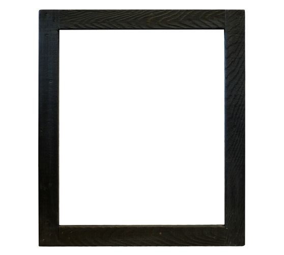 Wood Beveled Mirror 