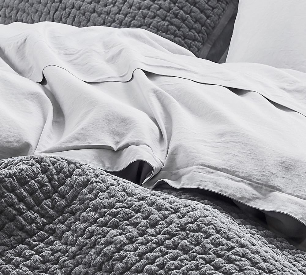 Washed Sateen Duvet Cover Pottery Barn