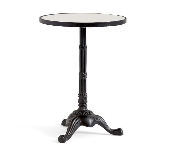 pottery barn marble top side table